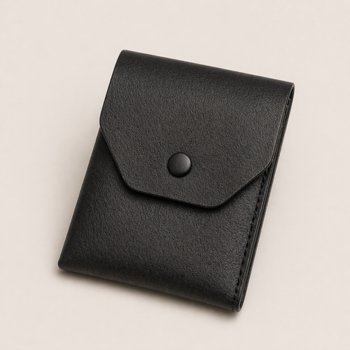 Leder Portemonnaie – Schwarz