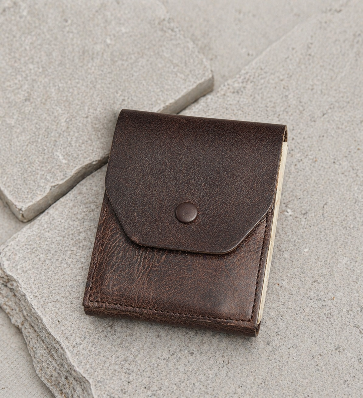 Leder Portemonnaie – Braun