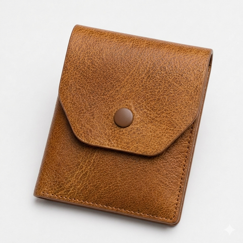 Leder Portemonnaie – Cognac